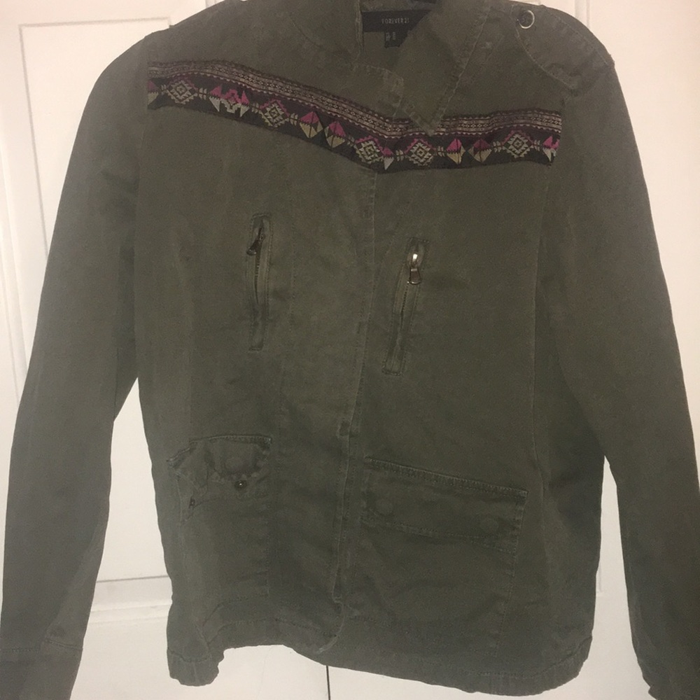 Army green forever 21 jacket